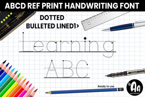 Abcd Ref Dotted Bulleted Lined1: A Unique Display Font for Branding