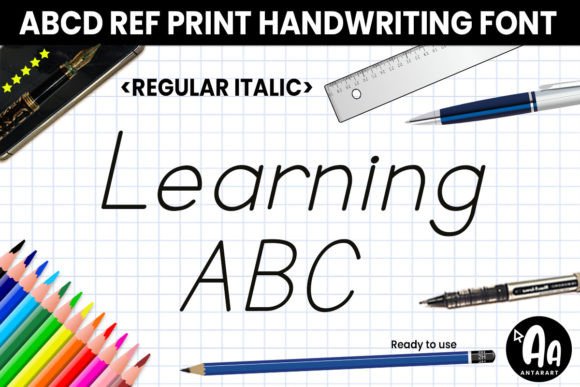 Abcd Ref Regular Italic: A Designer's Take on Educational Display Fonts