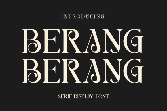 Berang Berang: A Modern Display Font for Web Design