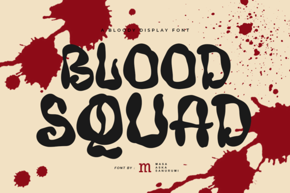 Blood Squad: A Spooky Display Font for Editorial Impact