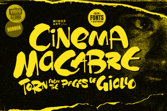 Cinema Macabre: A Bold Display Font for Makers
