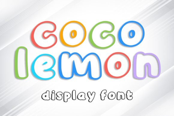 Coco Lemon: A Playful Display Font for Creative Projects