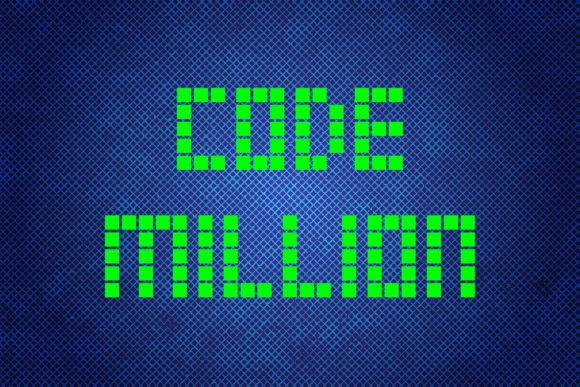 Code Million: A Futuristic Display Font for Modern Editors
