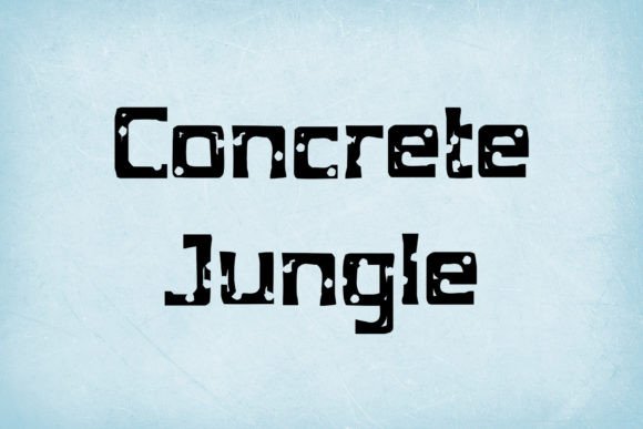 Concrete Jungle: A Unique Display Font for Bold Branding
