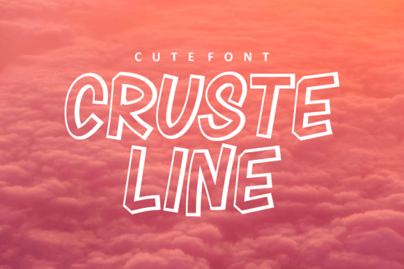 Cruste Line: A Fun Display Font for Web Headers