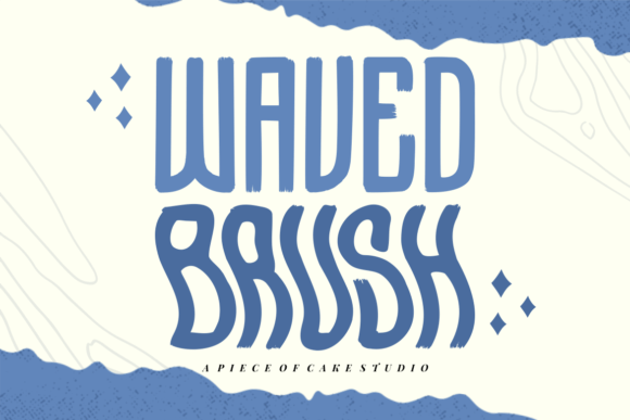 Elevate Editorial Layouts with Waved Brush Typeface
