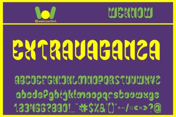 Extravaganza: A Fancy Display Font for Makers