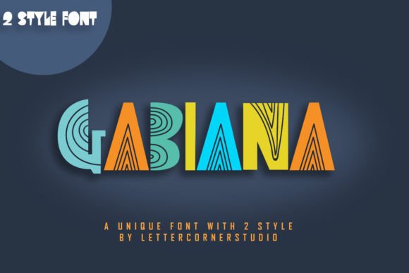 Gabiana Display Font for Playful Campaigns