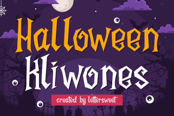Halloween Kliwones: A Spooky Display Font for Makers
