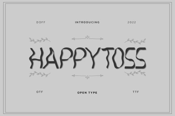 Happy Toss: A Quirky Display Font for Bold Campaigns