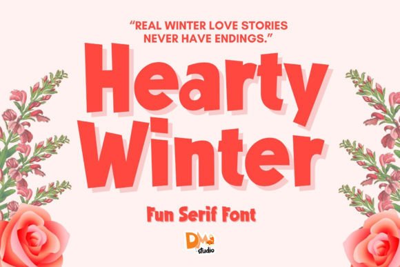 Hearty Winter: A Playful Display Font for Authentic Branding