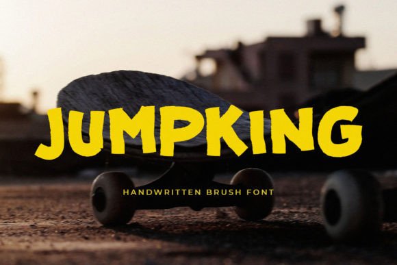 Jumpking: A Bold Handwritten Display Font for Modern Brands