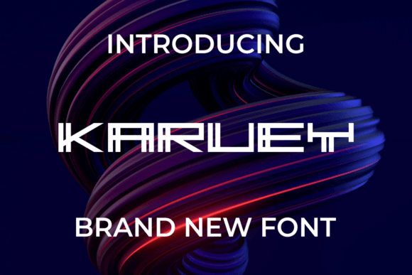 Karuey: A Bold Display Font for Modern Editorial Design