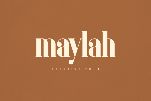 Maylah: An Elegant Display Font for Editorial Design