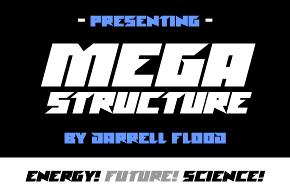Megastructure Font Review: A Bold Display for Sci-Fi Design