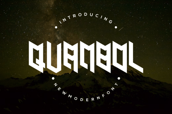 Quanbol: A Modern Display Font for Bold Branding