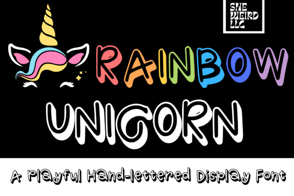 Rainbow Unicorn Font: A Playful Typeface for Small Business Branding