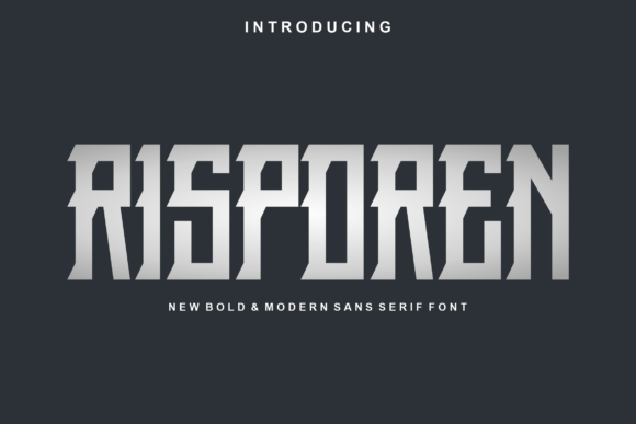 Risporen: A Modern Display Font for Bold Branding