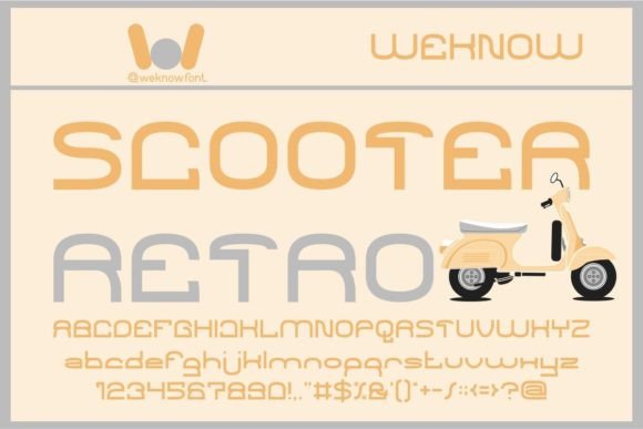 Scooter Retro: The Perfect Display Font for Handmade Brands