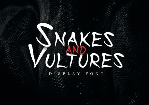 Snakes and Vultures Font: A Spooky Display for Makers