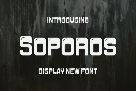 Soporos: A Bold Display Font for Modern Campaigns