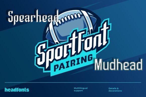 Spearhead Mudhead Duo: A Sporty Display Font for Campaigns