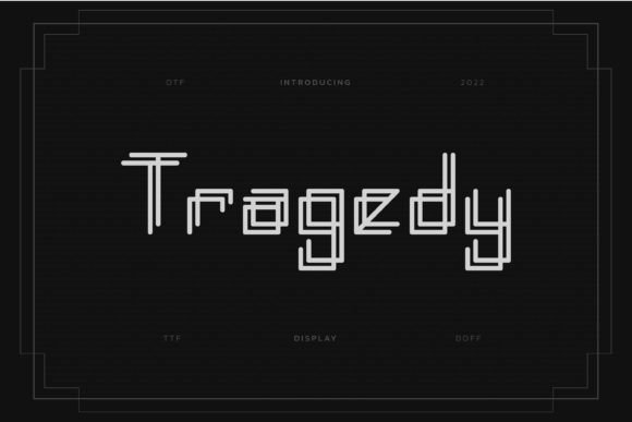 Tragedy: A Modern Display Font for Editorial Design