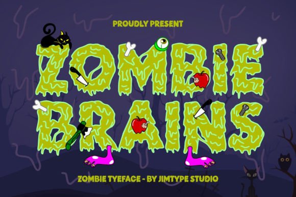 Zombie Brains: The Ultimate Display Font for Horror Marketing